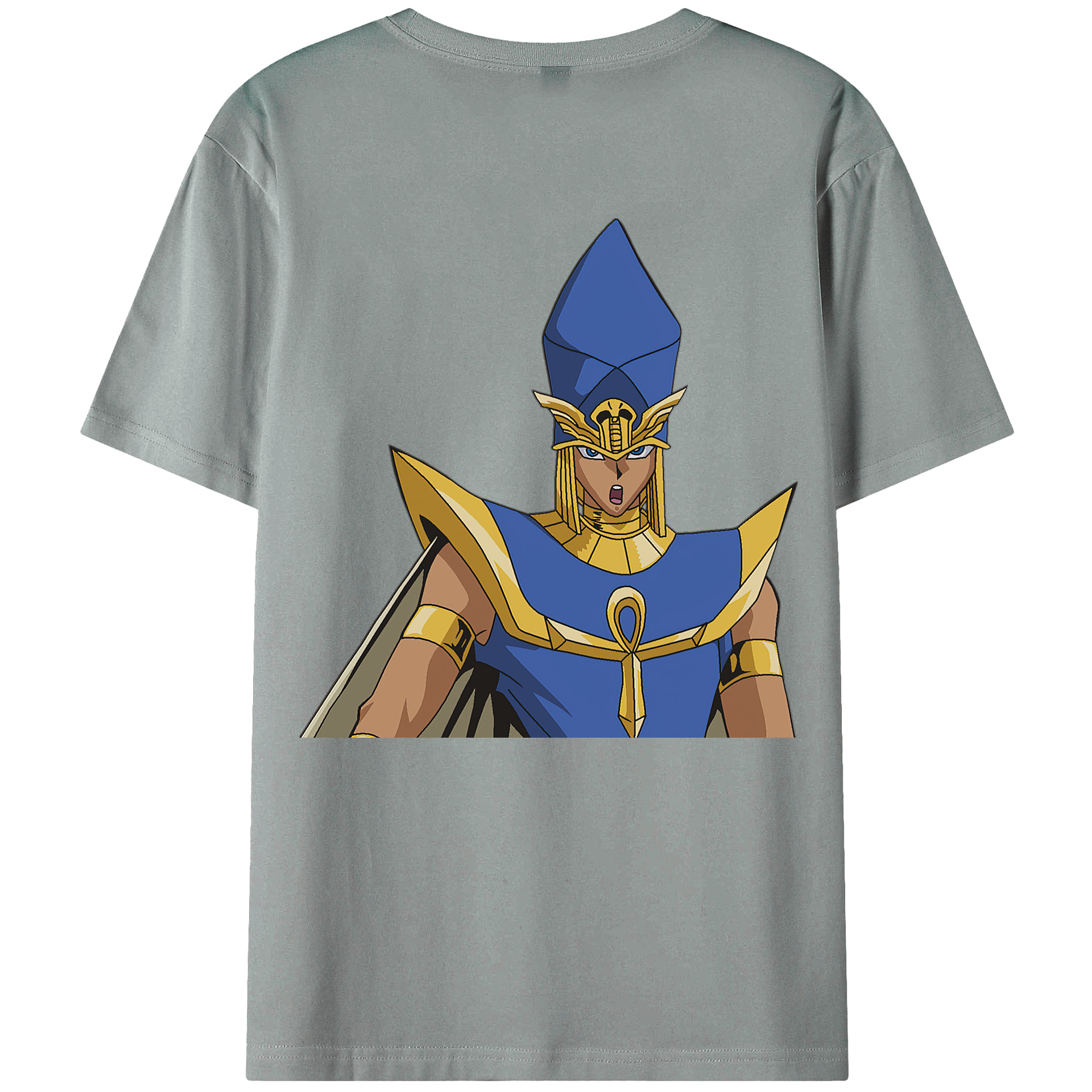 （画像用） 遊☆戯☆王 Yu-Gi-Oh! 綿100％ メンズ半袖Tシャツ（バックプリント） 通気性